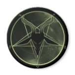 Green Pentagram Fridge Magnet