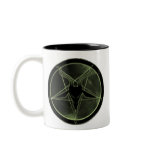 Green Pentagram mugs