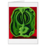 Green Pepper Greeting Cards