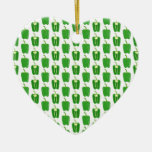 Green Peppers Pattern. ornaments