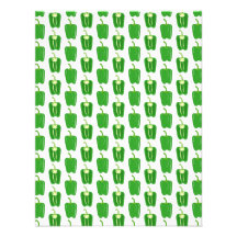 Green Peppers Pattern. Invite