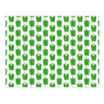 Green Peppers Pattern. postcards