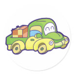 Green Pickup Truck stickers