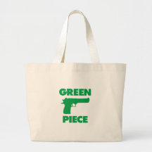 Green Piece Canvas Bag