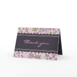 Green & Pink Modern Flower Thank You Card