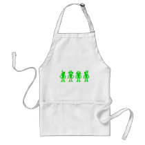 green pixel robots tablier