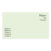 Green Plain - Business Business Card Templates