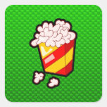 Green Popcorn Stickers
