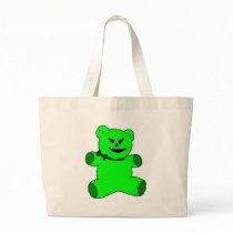 Green Psycho Teddy Bags