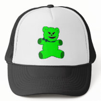 Green Psycho Teddy Trucker Hat
