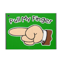 Green Pull My Finger Powis iCase iPad Mini Case