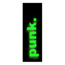 Green Punk Business Card Templates