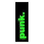 Green Punk business cards