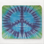 Green Purple Blue Tie Dye Peace Sign Mouse Pad mousepads