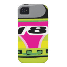 green race car Case-Mate iPhone 4 cases