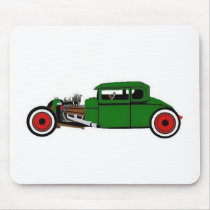 GREEN RAT ROD MOUSE PAD