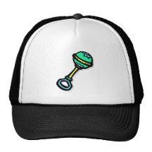 green rattle hat
