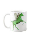 Green Rearing Pegasus Mug
