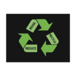 Green Recycle Reuse Reduce postcards