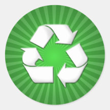 Green Recycle Stickers 001