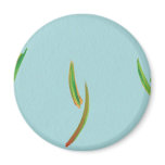 Green, Red and Blue Watercolor Abstract Refrigerator Magnets