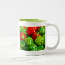 Green Red Bell Peppers City Farmer's Market KC Coffee Mug