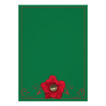 Green & Red Flower Invitations
