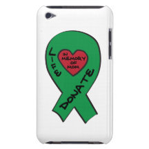 Green Ribbon "In Memory of Mum" iPod Case-Mate Case