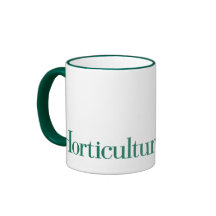 Green Ringer Mug with Horticulture Logo