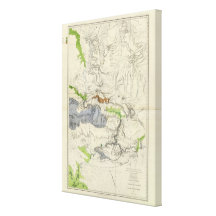 Green River from the Union Pacific Rail Road Map Canvas Print