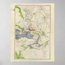 Green River from the Union Pacific Rail Road Map Poster
