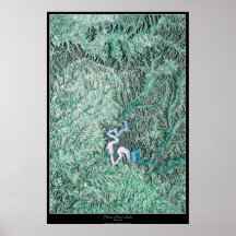 Green River Lake, Kentucky satellite poster