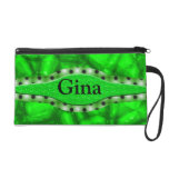 Green Rock Stars Wristlet Purses