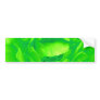 Green Rose Bumper Sticker - Customizable