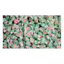 Green Salt Water Taffy Business Card Templates