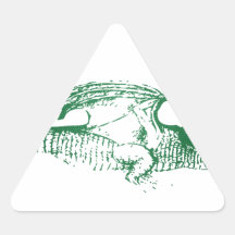 Green Scaled Dragon Sticker