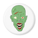 Green scarred zombie magnets