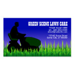 green scene lawn care business card