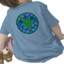 Green Sea Turtle 2-Sided Infant T-Shirt