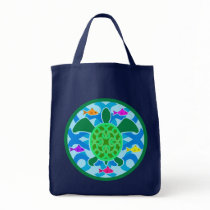 Green Sea Turtle Dark Bags