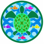 Green Sea Turtle Ornament photo sculptures