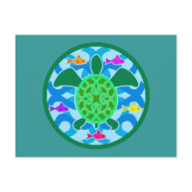 Green Sea Turtle Postcard