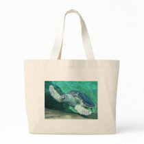 Green Sea Turtle Tote Bag
