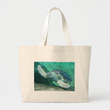 Green Sea Turtle Tote Bag