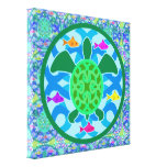 Green Sea Turtle Wrapped Canvas Canvas Prints