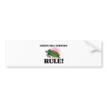 GREEN SEA TURTLES Rule! bumper stickers