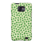 Green shamrock clover pattern lucky Samsung case Samsung Galaxy SII Cover