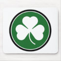 Green Shamrock mousepads