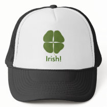 Green Shamrock Painting, Irish hat
