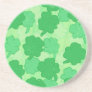 Green Shamrocks Collage coasters